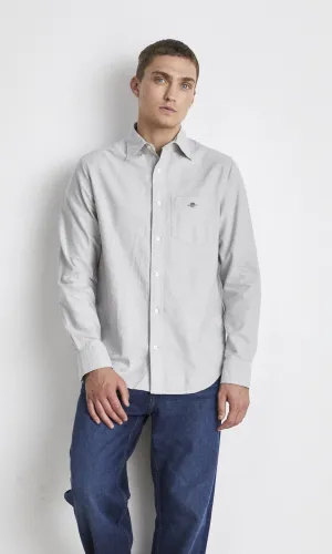 Men shirt Oxford (Grey)