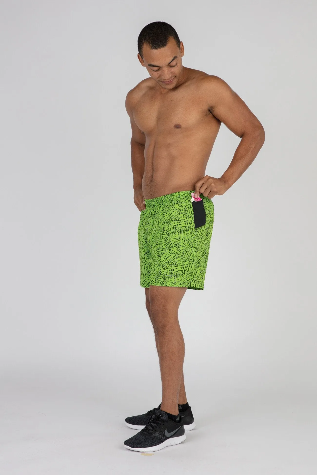 Men's 2-n-1 5" Ultra Running Shorts - Hyper Lime