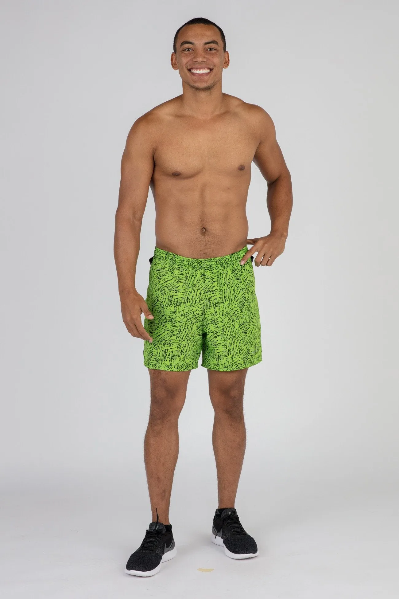 Men's 2-n-1 5" Ultra Running Shorts - Hyper Lime