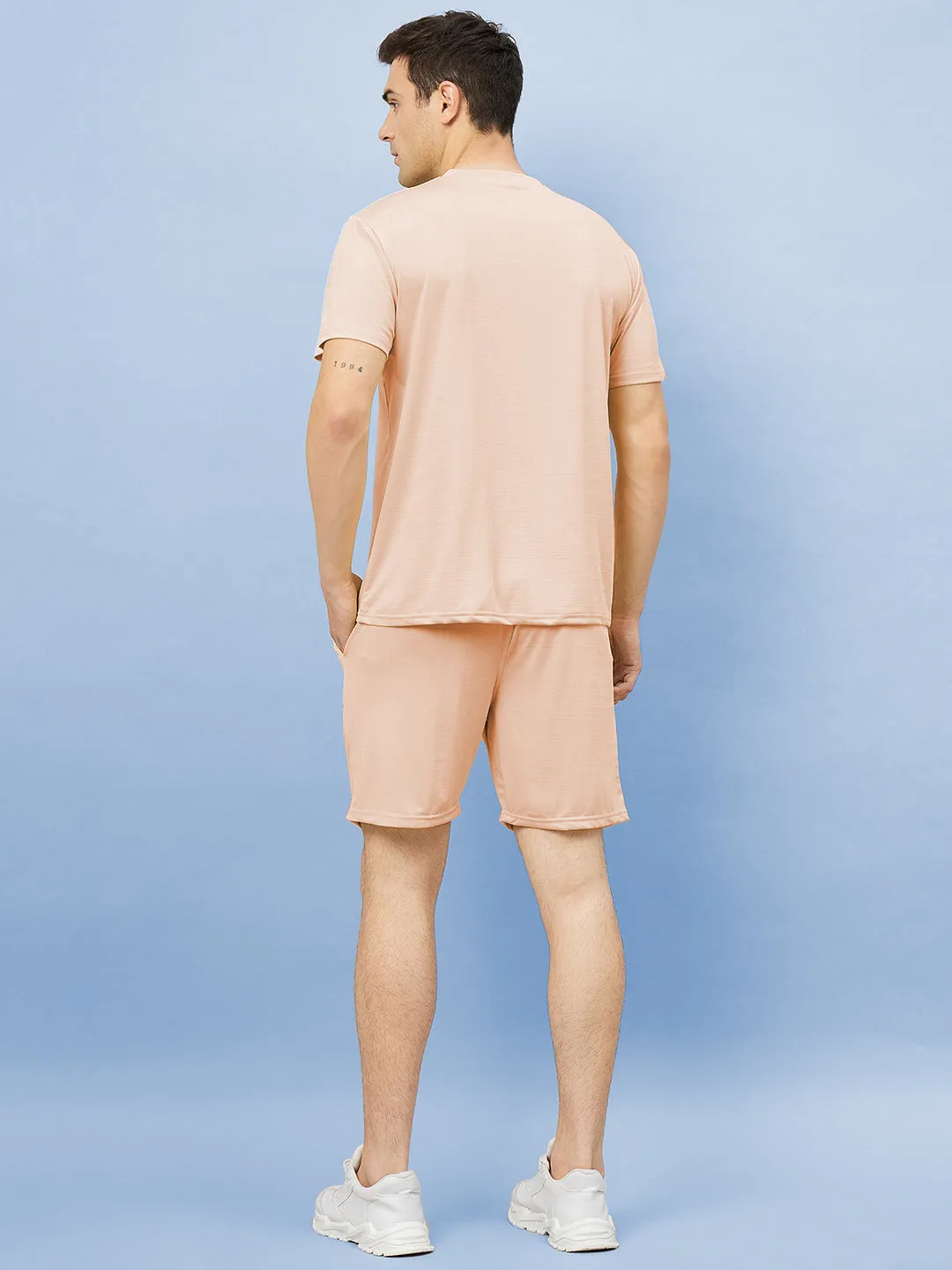 Men's Peach Co-ord Set