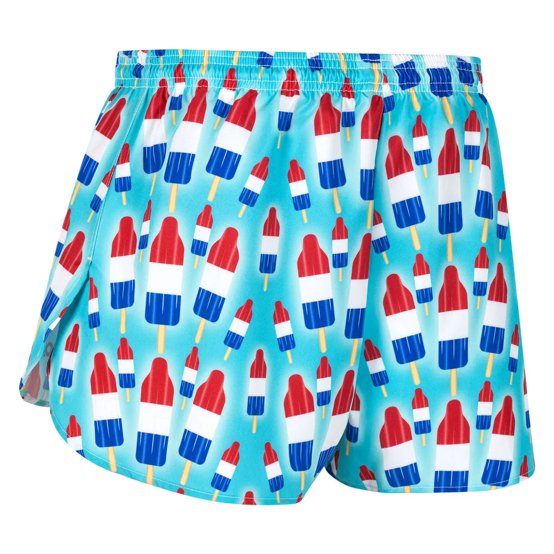 Men's Printed 3" Half Split Shorts - Patriot Pop