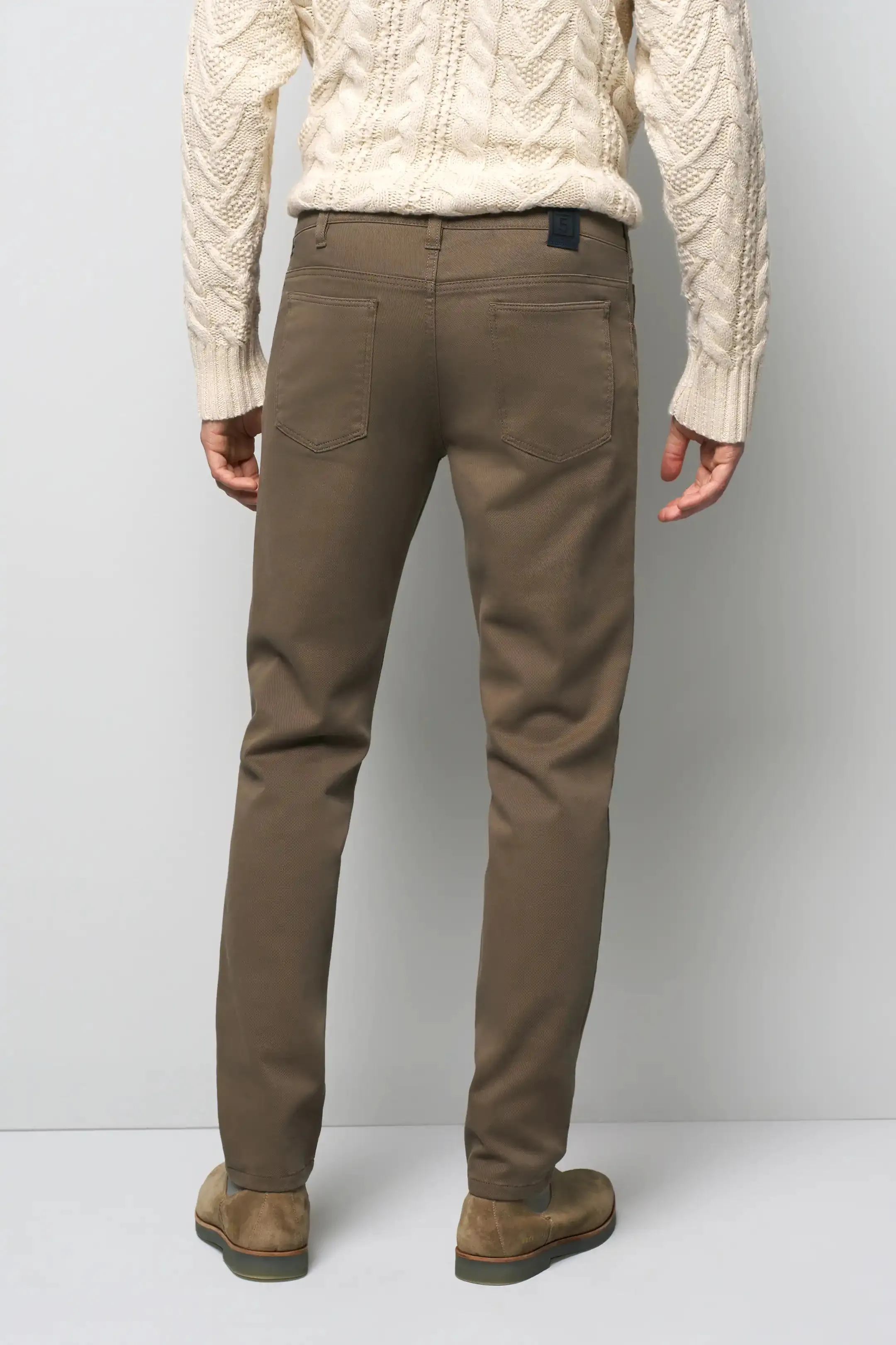 MEYER M5 Jeans - 6188 Cotton Twill Chinos - Stone