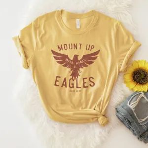 Mount Up Eagles Isaiah 40:31 Tee Shirts For Women - Christian Shirts for Women - Religious Tee Shirts