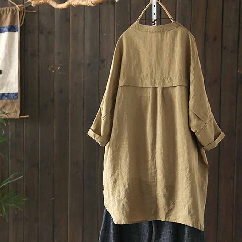 New Style Cotton And Linen Tops