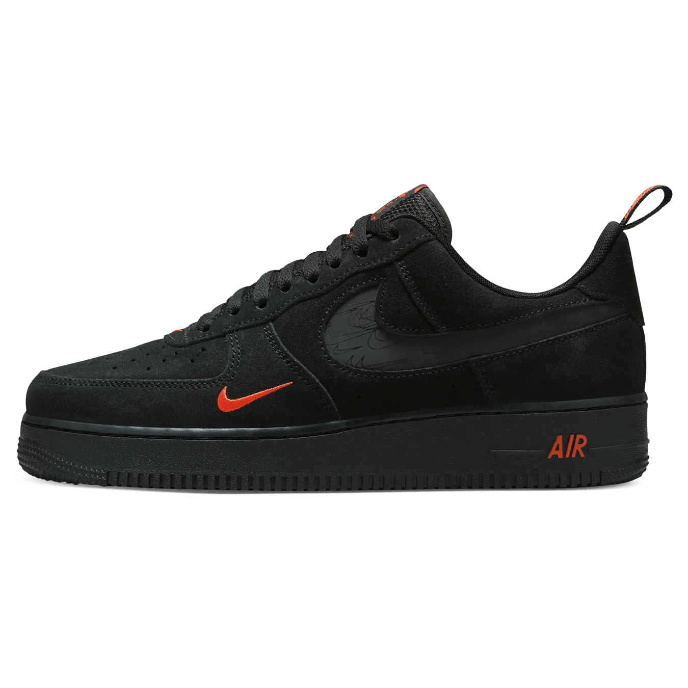 Nike Air Force 1 '07 LV8 'Multi-Swoosh - Black Crimson Reflective'