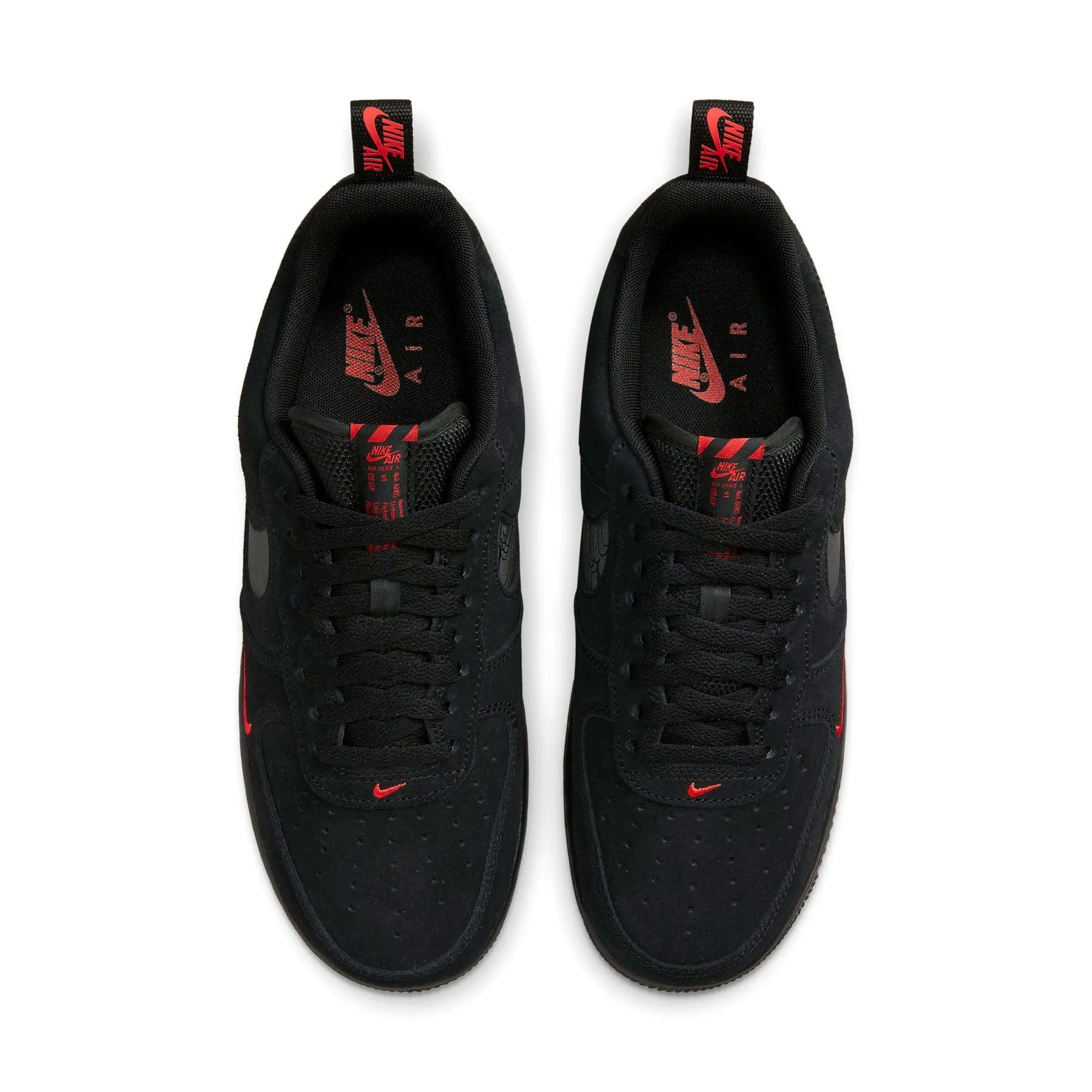 Nike Air Force 1 '07 LV8 'Multi-Swoosh - Black Crimson Reflective'