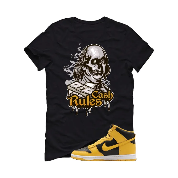 Nike Dunk High Wu-Tang Black T-Shirt (Cash Rules)| illcurrency