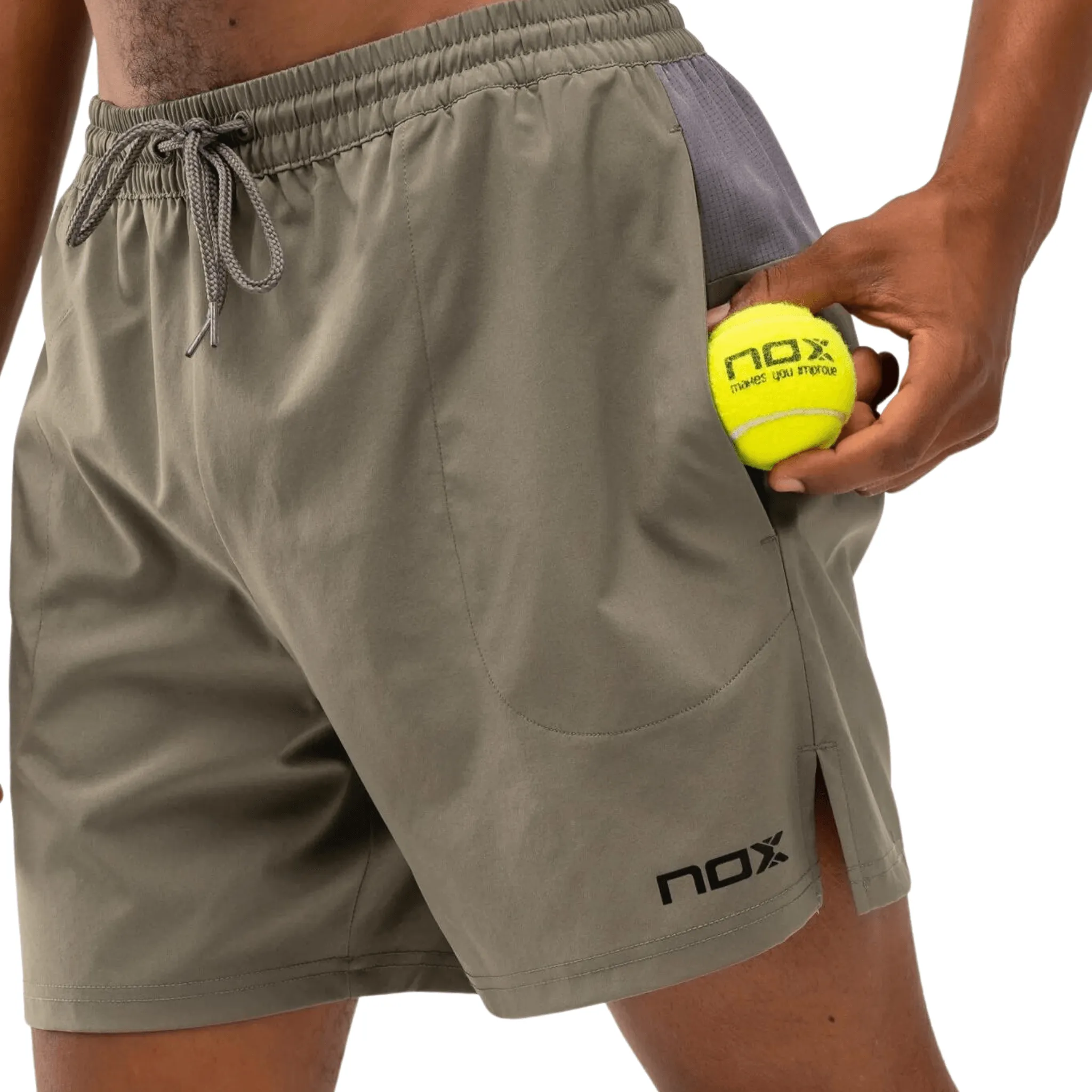 Nox Padel PRO Shorts: Olive Green