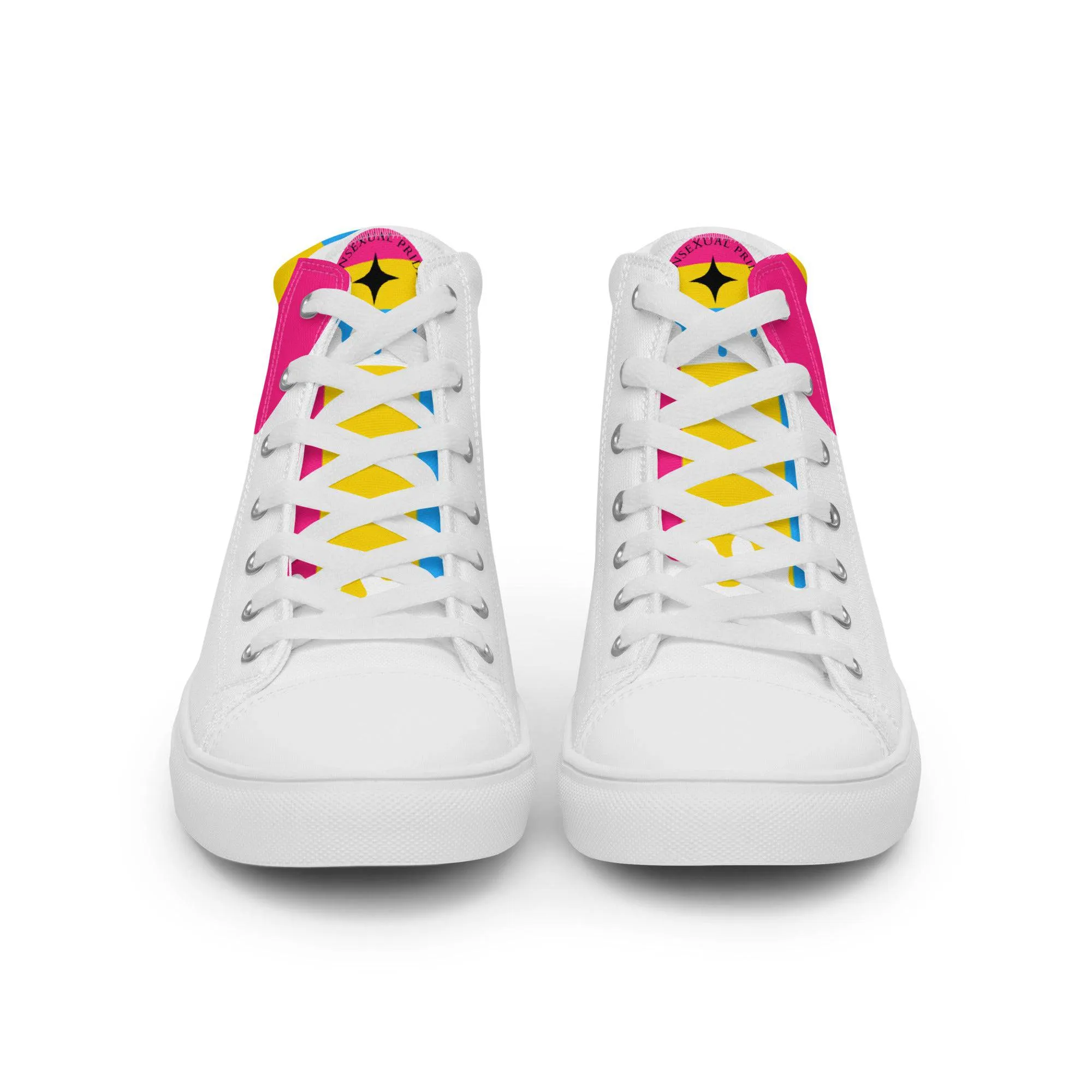 Pansexual Melting Pride Women’s high top shoes