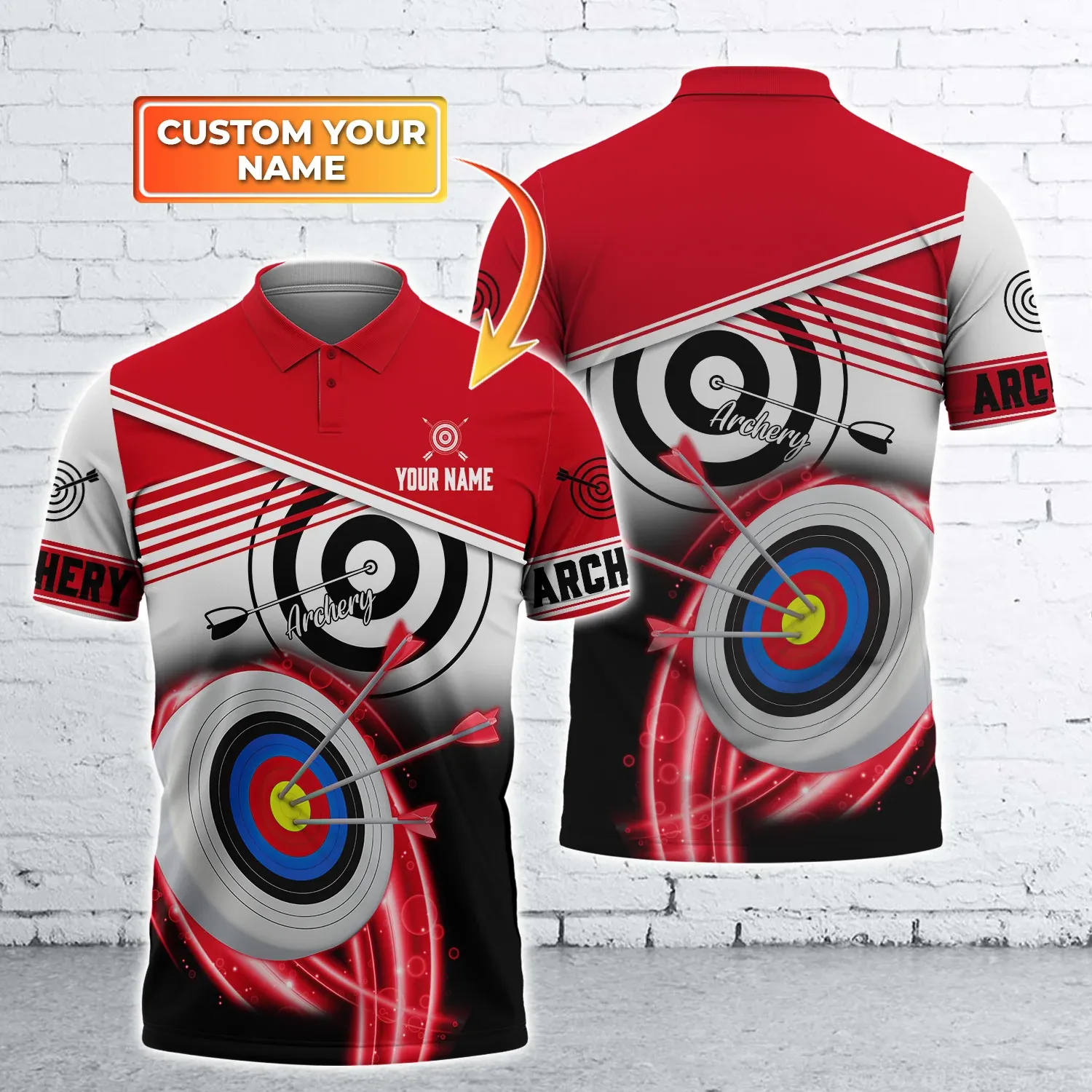 Personalized Name Archery Polo Shirt, Best Archery Ever, Archery Team Uniform For Men Women