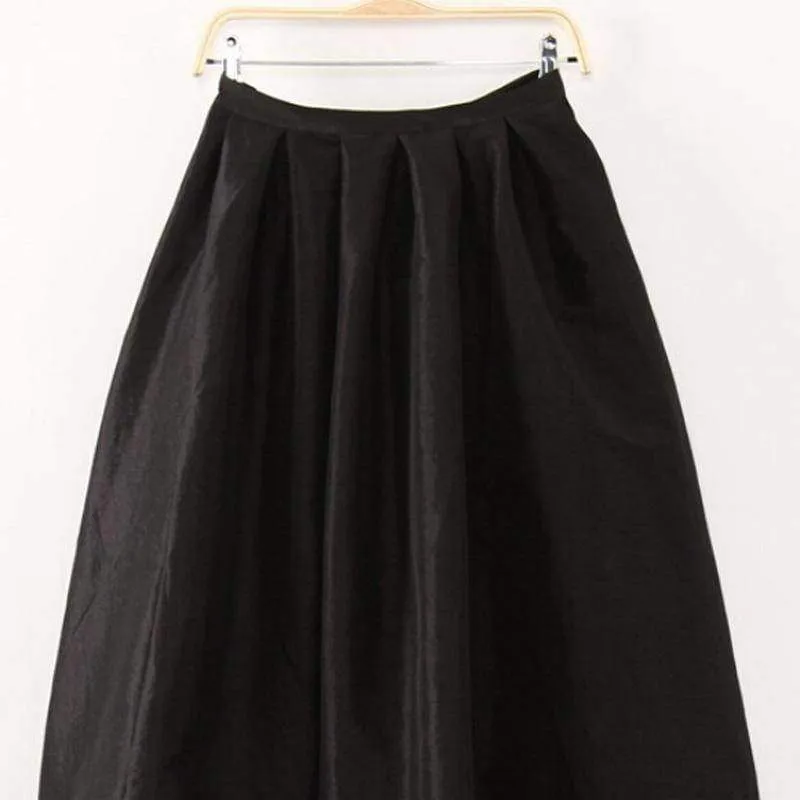 Plus Size - Maxi Long Skirt Floor Length High Waisted Skirts 115 cm (US 4-18W)