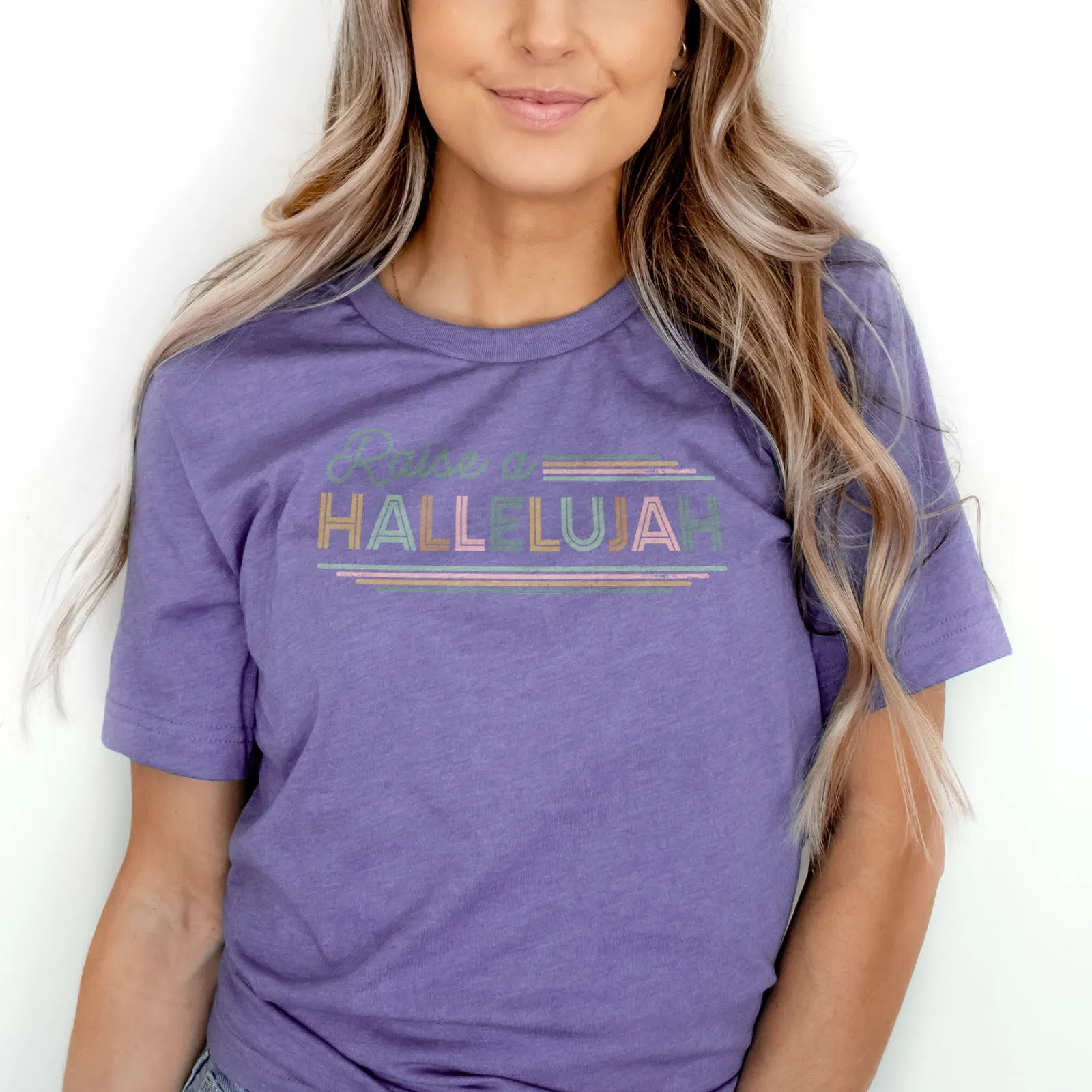 Raise a hallelujah Tee Shirts For Women - Christian Shirts for Women - Religious Tee Shirts