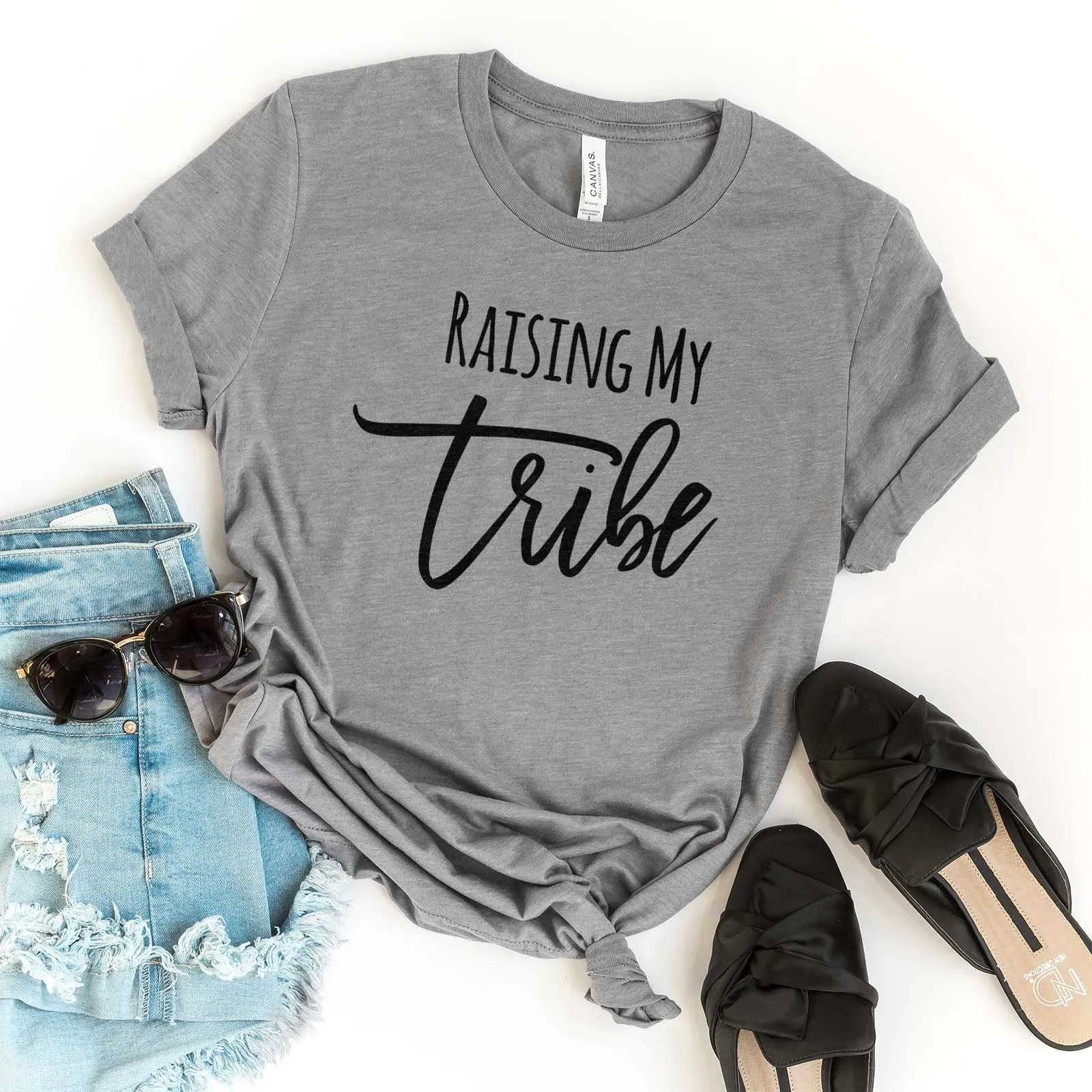 Raising My Tribe Tee Shirts For Women - Christian Shirts for Women - Religious Tee Shirts