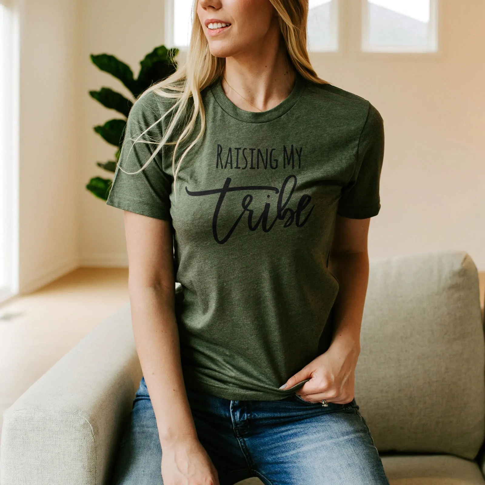 Raising My Tribe Tee Shirts For Women - Christian Shirts for Women - Religious Tee Shirts