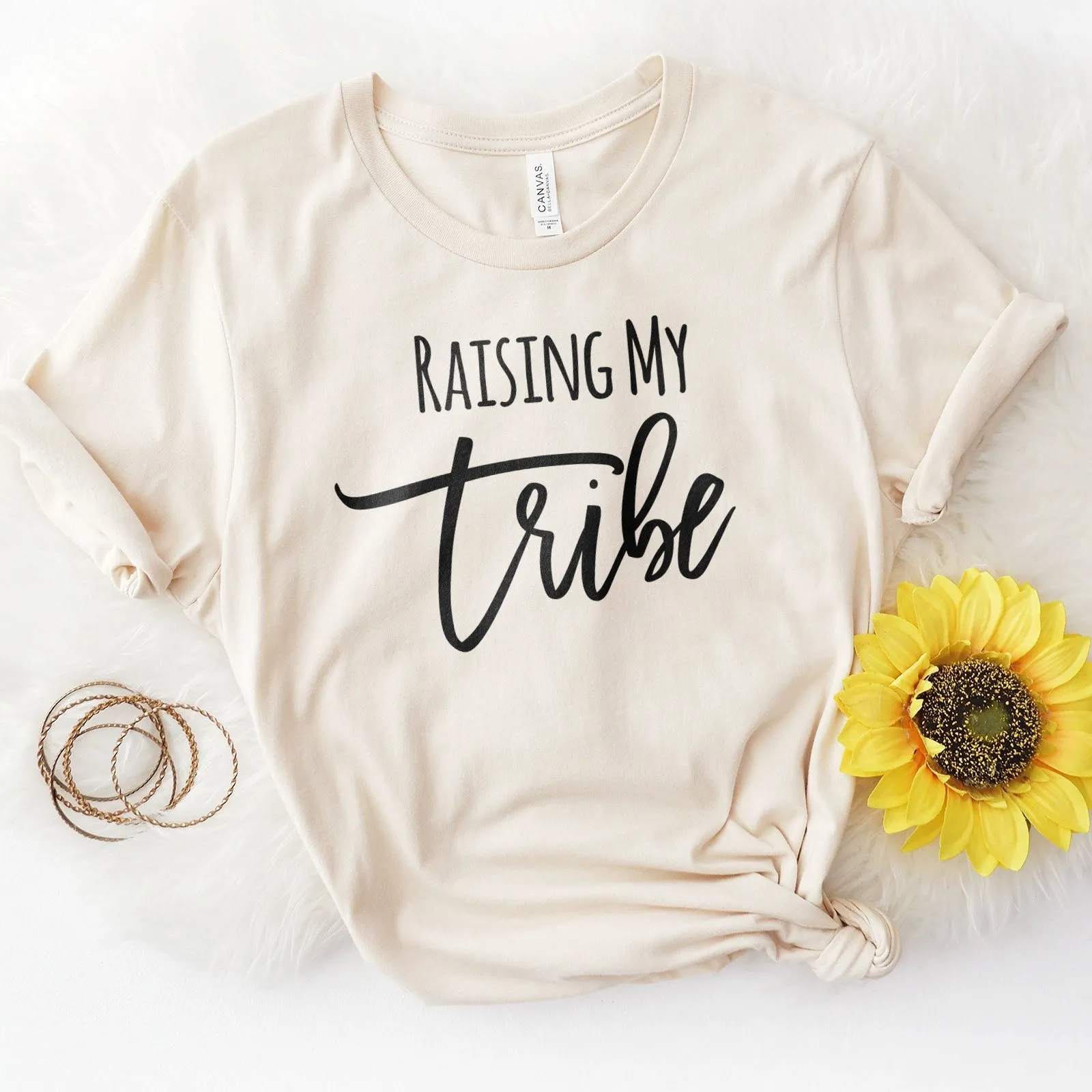 Raising My Tribe Tee Shirts For Women - Christian Shirts for Women - Religious Tee Shirts