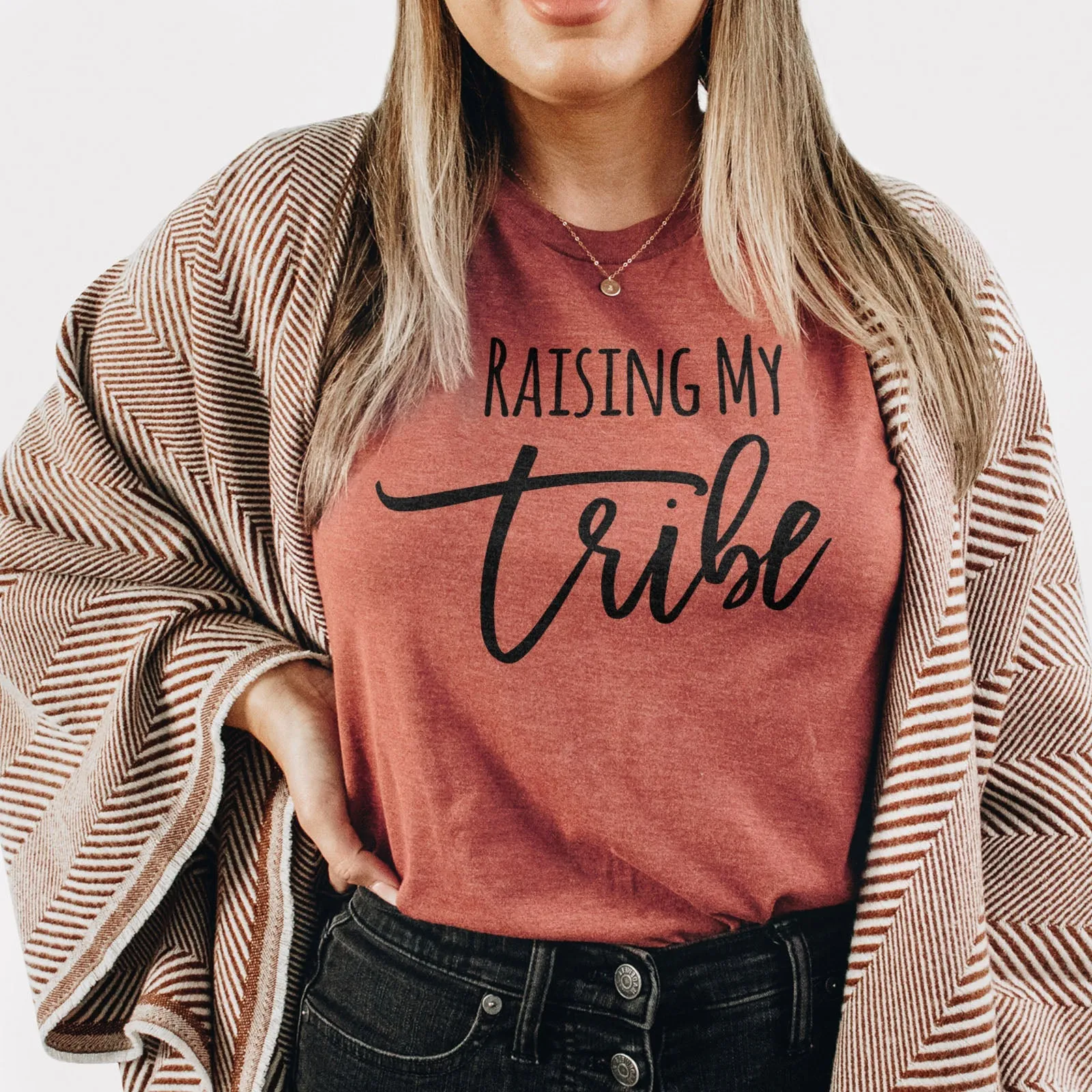 Raising My Tribe Tee Shirts For Women - Christian Shirts for Women - Religious Tee Shirts