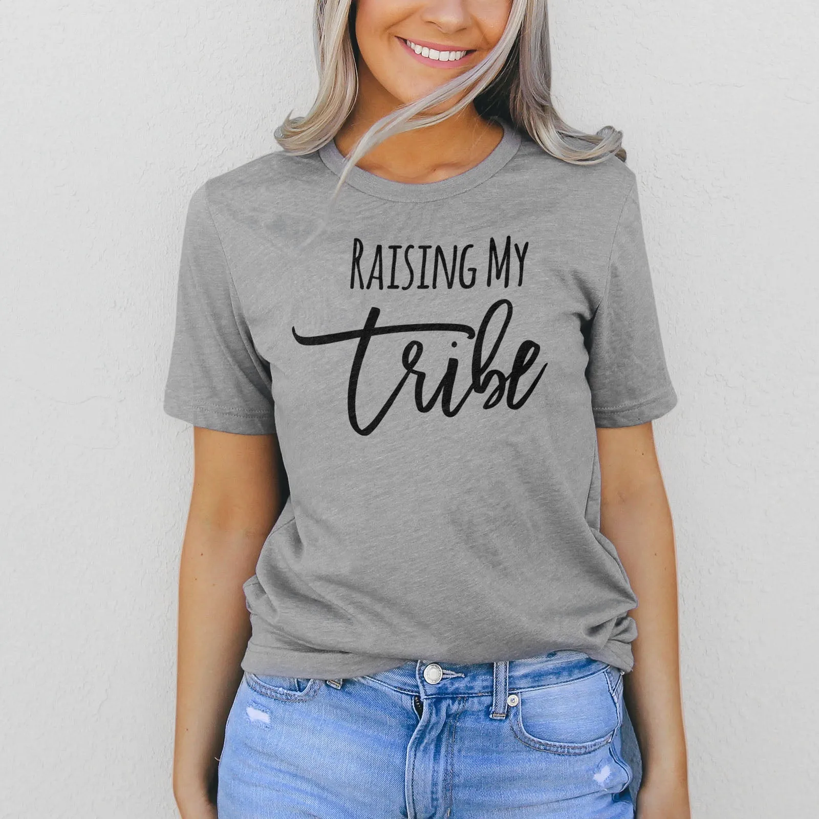 Raising My Tribe Tee Shirts For Women - Christian Shirts for Women - Religious Tee Shirts