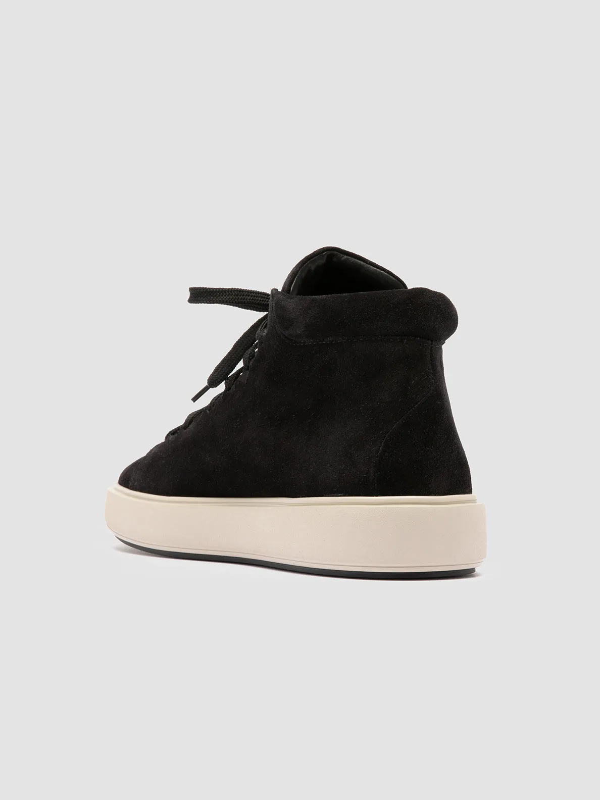 REMASTER 002 - Black Suede High Top Sneakers