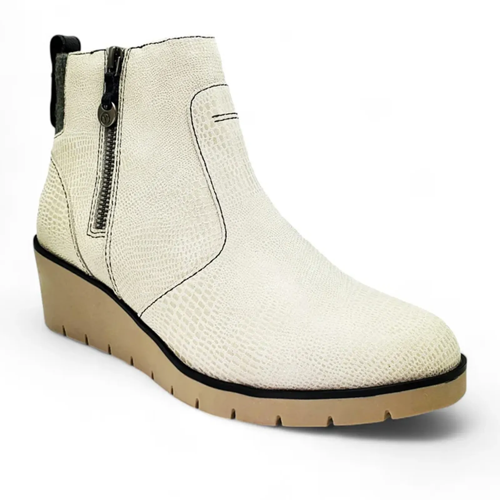 Revere Amarillo Bootie (Women) - Oyster Lizard