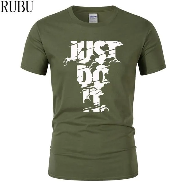 RUBU 2018 New High quality brand men T-shirt casual short sleeve o-neck fashion printed cotton t shirt men /woman tees shirt