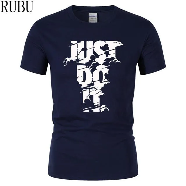 RUBU 2018 New High quality brand men T-shirt casual short sleeve o-neck fashion printed cotton t shirt men /woman tees shirt