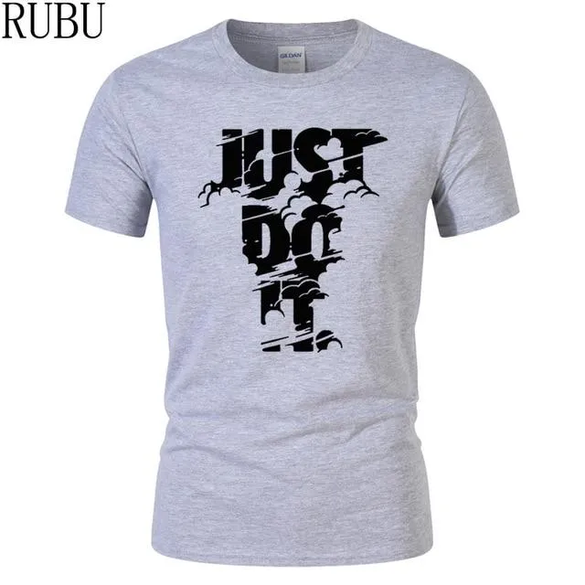 RUBU 2018 New High quality brand men T-shirt casual short sleeve o-neck fashion printed cotton t shirt men /woman tees shirt