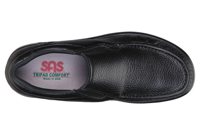 Side Gore BLACK SAS |SAS MEN Side Gore Slip On Loafer Made in USA Brandy's Shoes