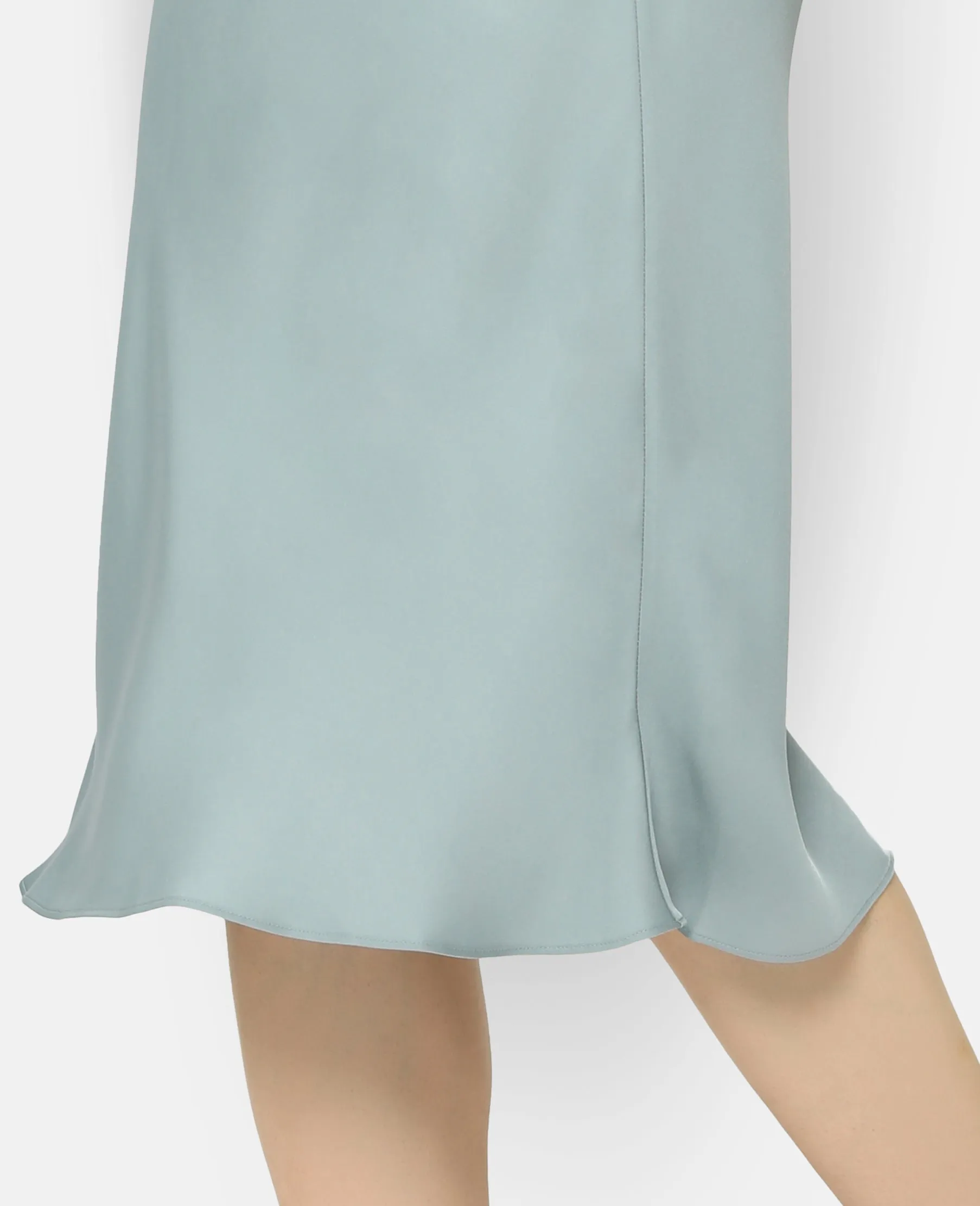 Silk Bias Cut mid-length Skirt