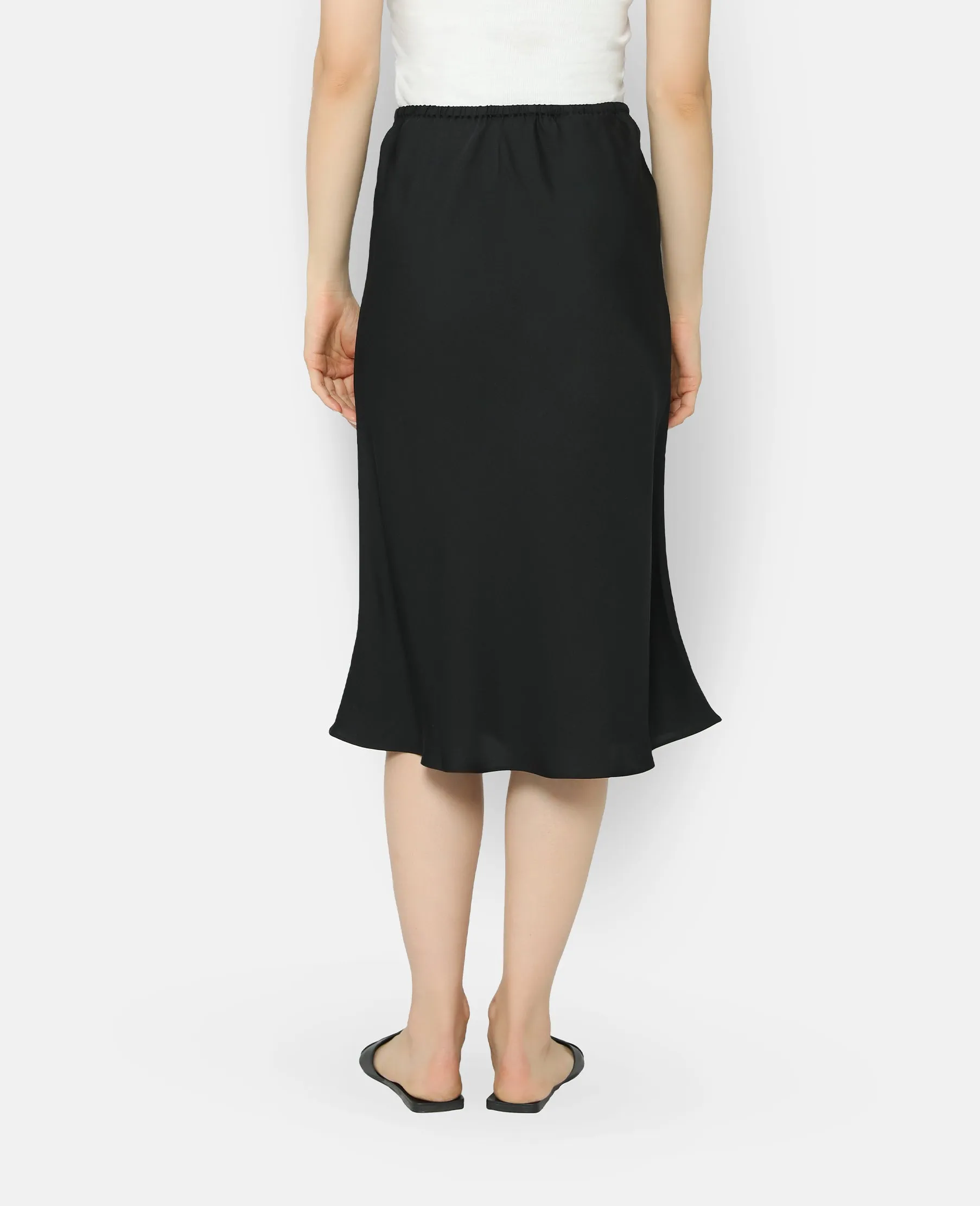 Silk Bias Cut mid-length Skirt