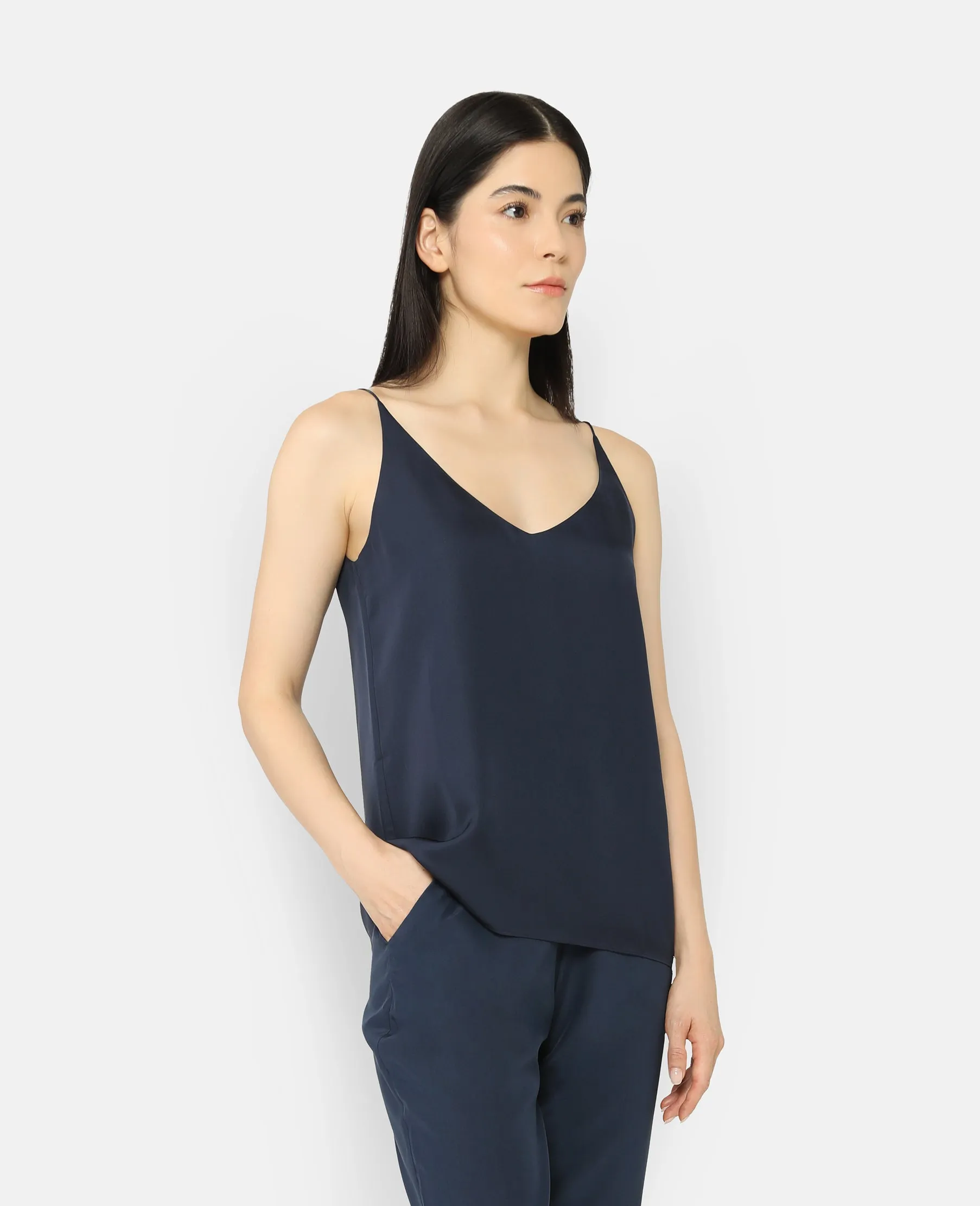 Silk Signature V-neck Camisole