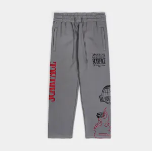 SP x Scarface 1983 Joggers Mens Pants (Grey/Red)