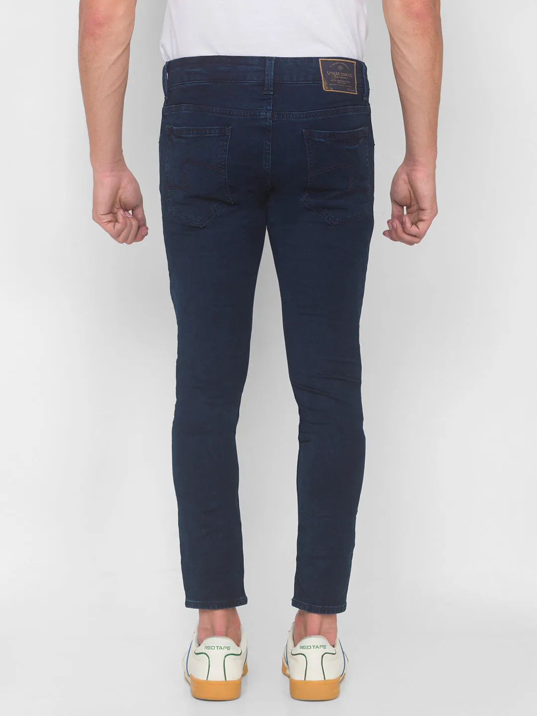 Spykar Men Indigo Solid Slim Mid-Rise Jeans (Kano)