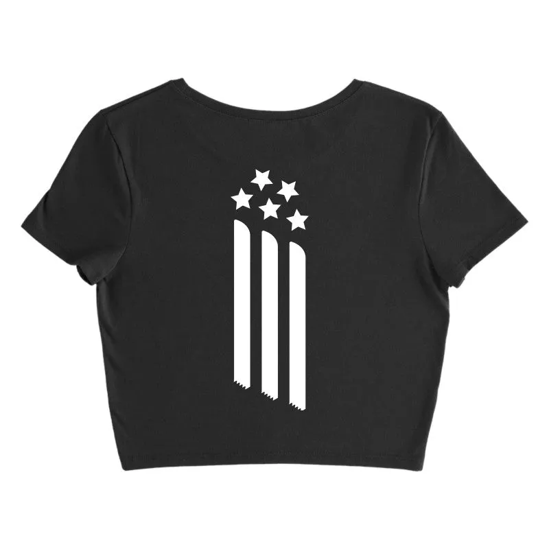 Stars & Blades, Women's Crop T-Shirt