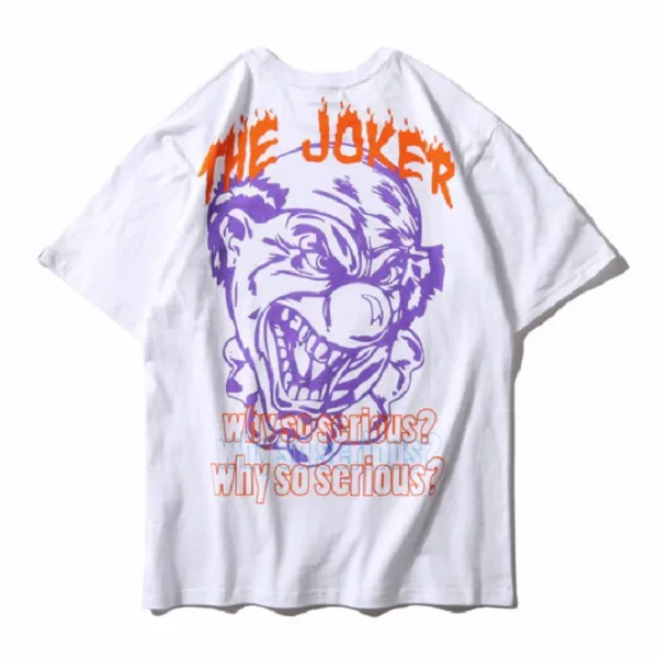 The Joker Printed Hip Hop Streetwear Loose Tees