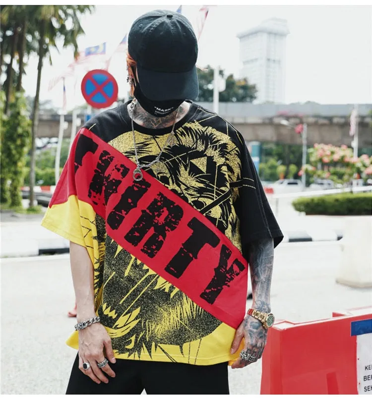 Thirty Gorilla Printed Hip Hop Streetwear Loose Tees