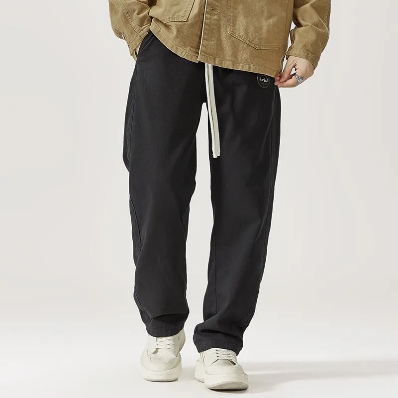 Trendy Loose Fit Pure Cotton Straight Leg Cargo Pants