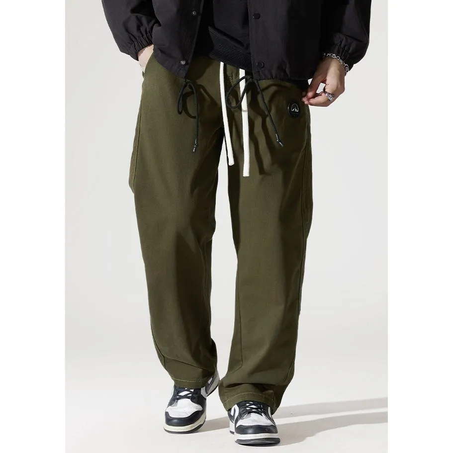 Trendy Loose Fit Pure Cotton Straight Leg Cargo Pants