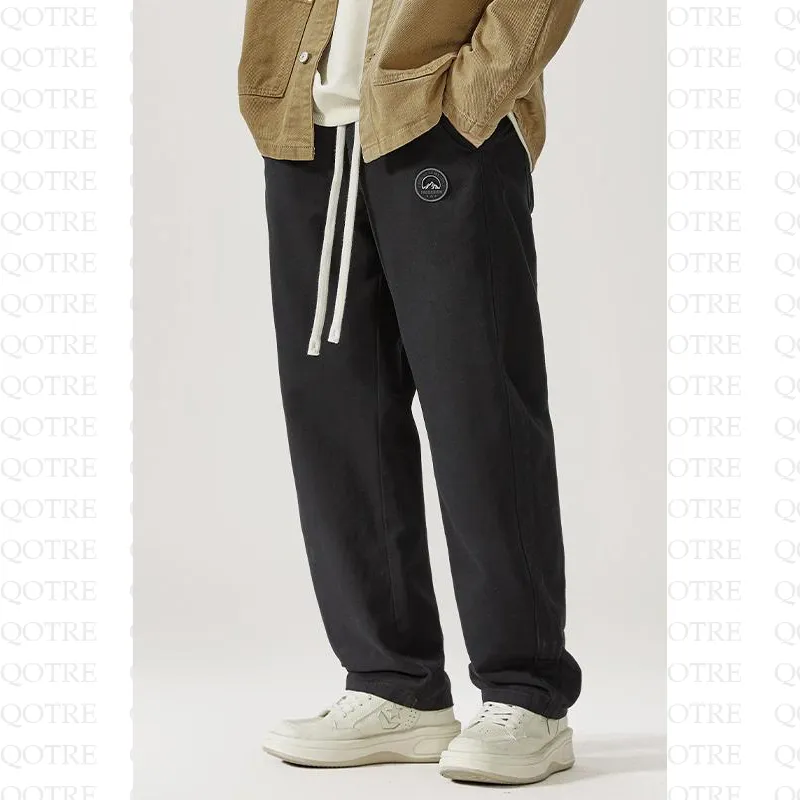 Trendy Loose Fit Pure Cotton Straight Leg Cargo Pants