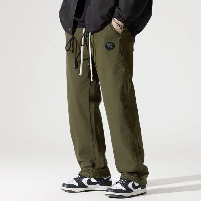 Trendy Loose Fit Pure Cotton Straight Leg Cargo Pants