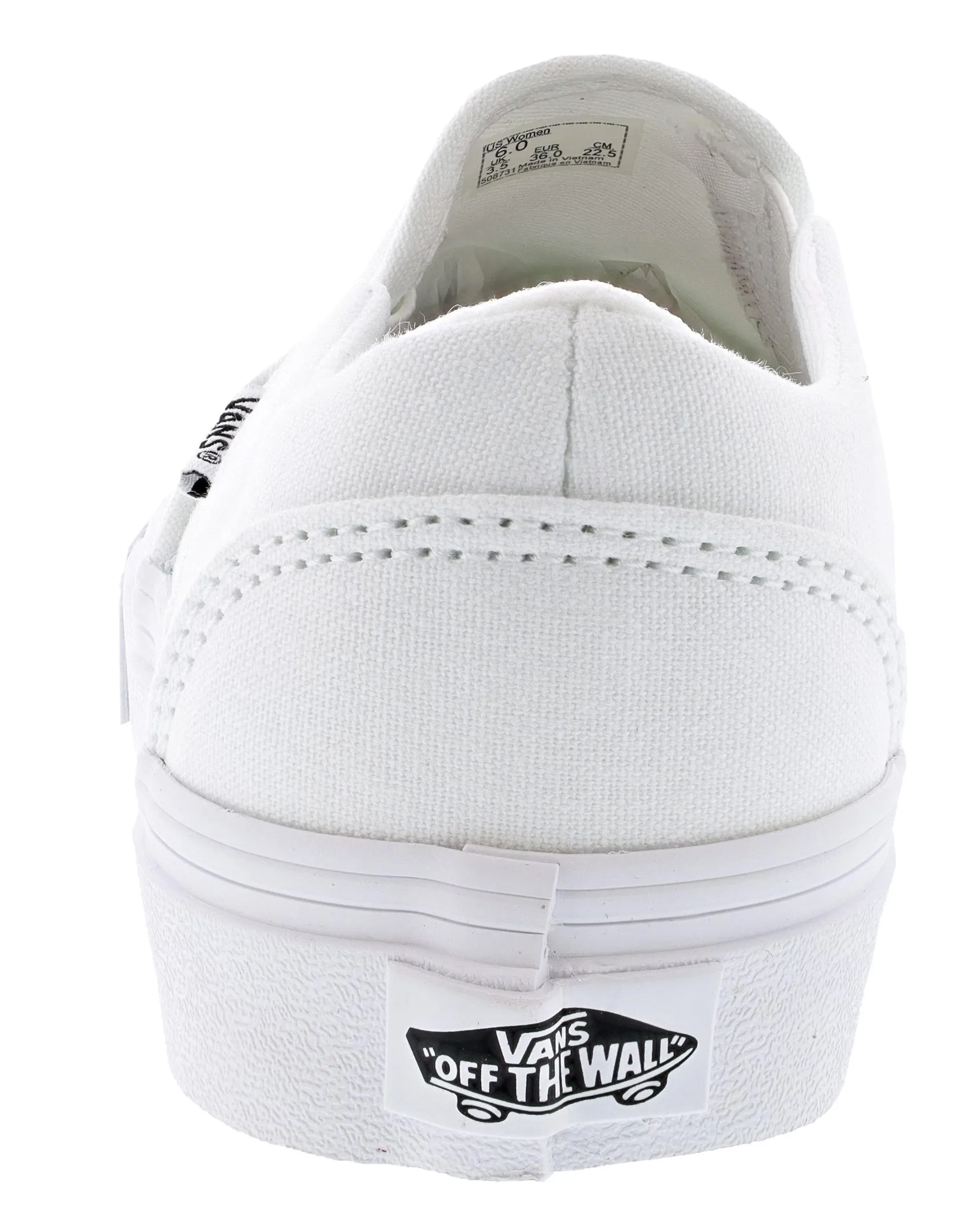 Vans Women's Asher Low Canvas Slip On Shoes