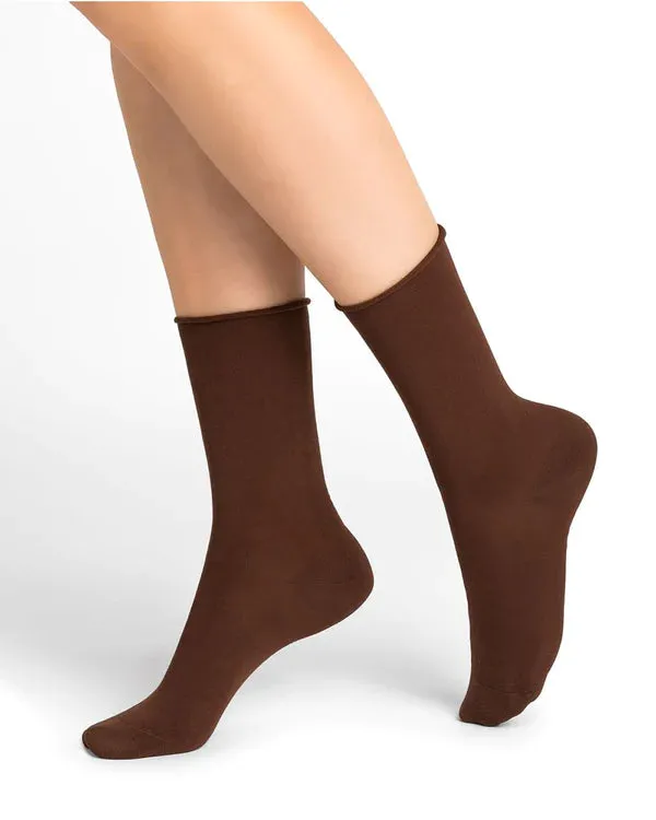 Velvet Cotton Socks Cacao