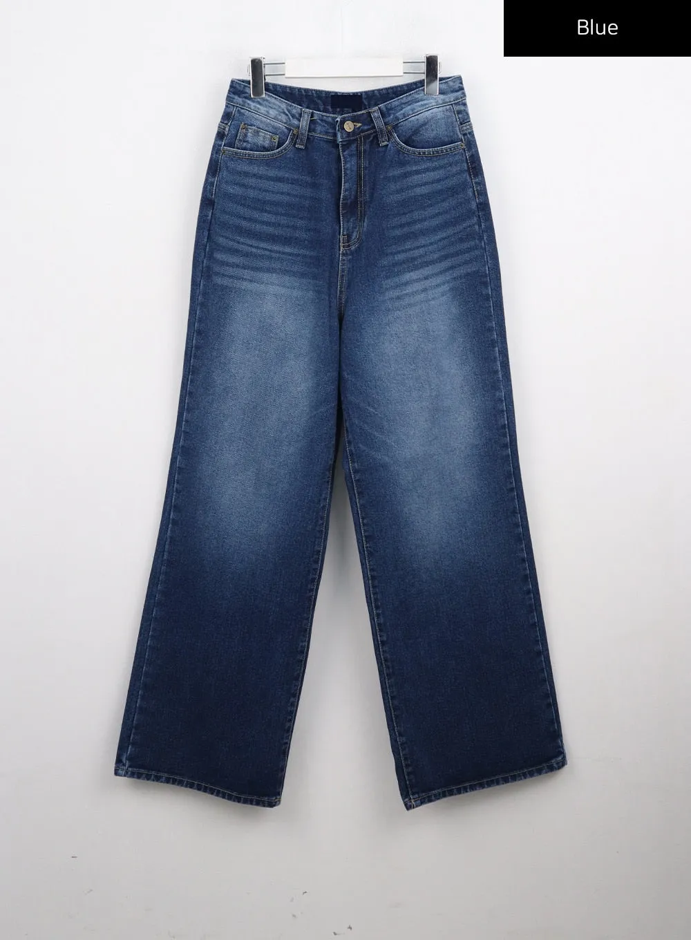 Washed Blue Wide Jeans CN301