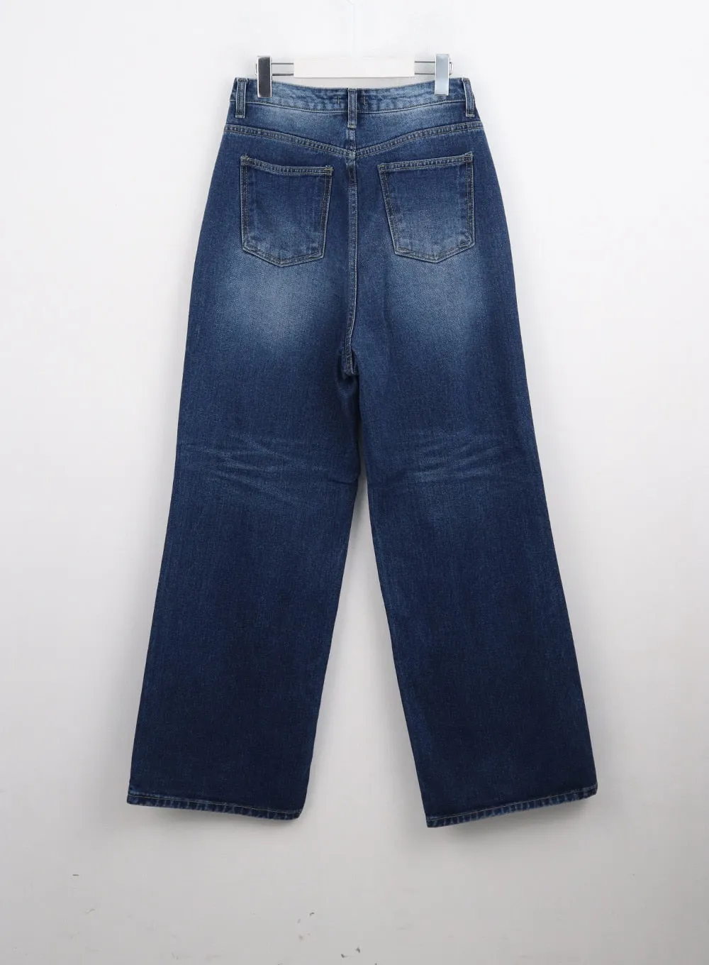 Washed Blue Wide Jeans CN301