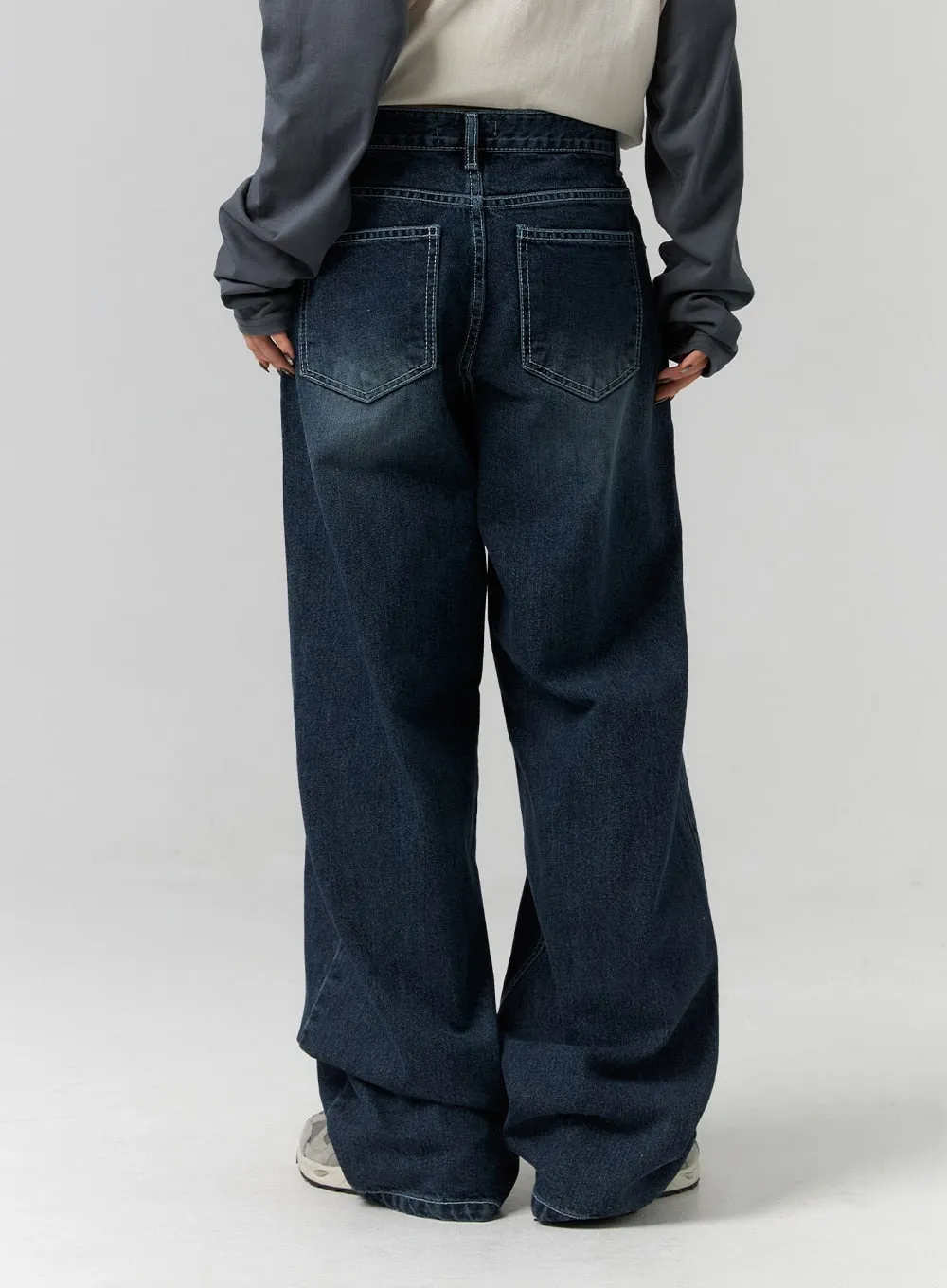 Washed Wide Fit Jeans CS314