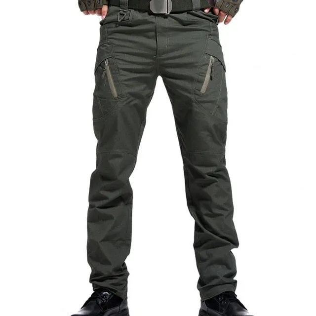 Wiaofellas Cargo Pants Military Tactical Pants Multi-Pocket Outdoor Hiking Army Joggers Pant Cotton Blend Water Resistant Casual Long Pants