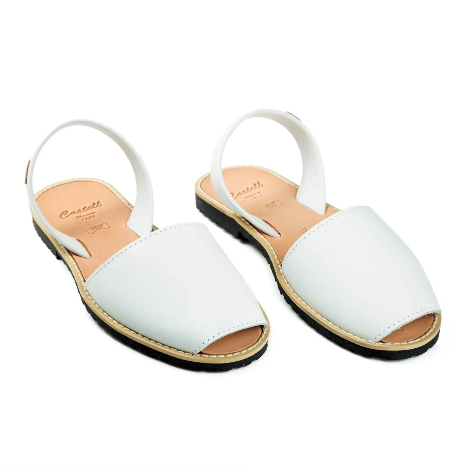 Women Standard Basic Leather Menorcan Sandal With Open Toe- Madona 1056 Piel