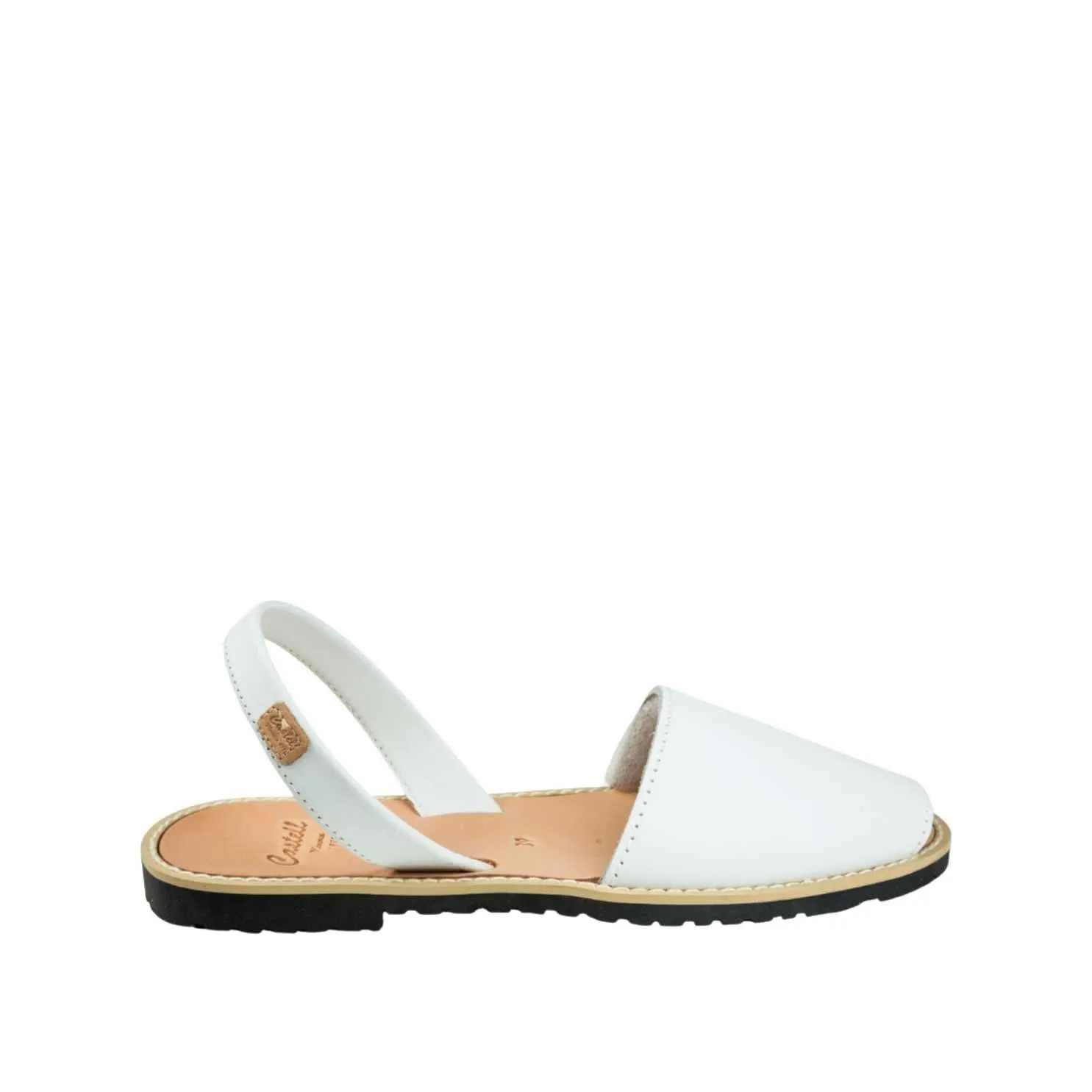 Women Standard Basic Leather Menorcan Sandal With Open Toe- Madona 1056 Piel