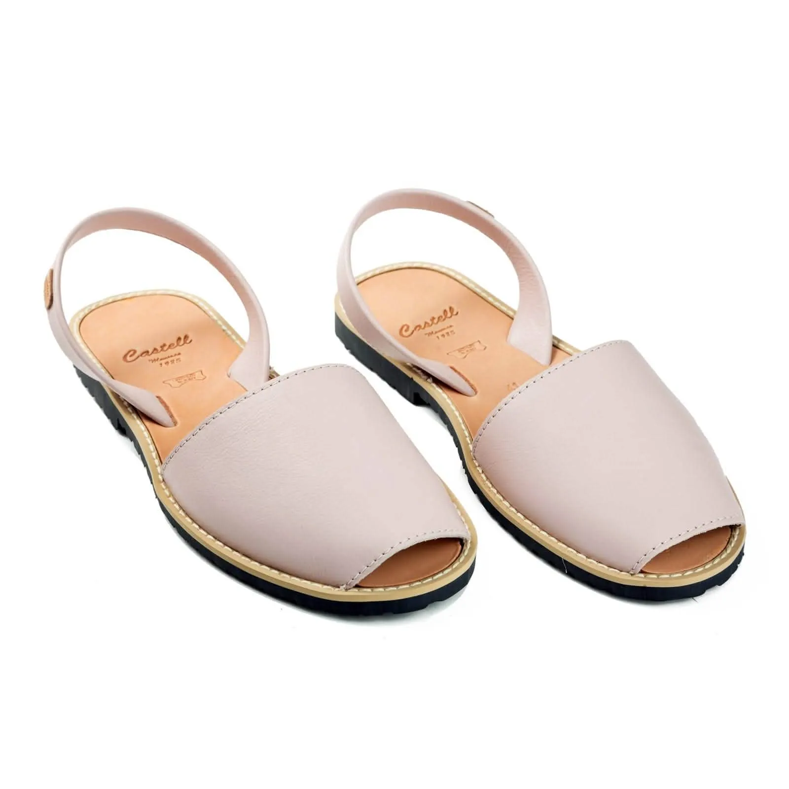 Women Standard Basic Leather Menorcan Sandal With Open Toe- Madona 1056 Piel