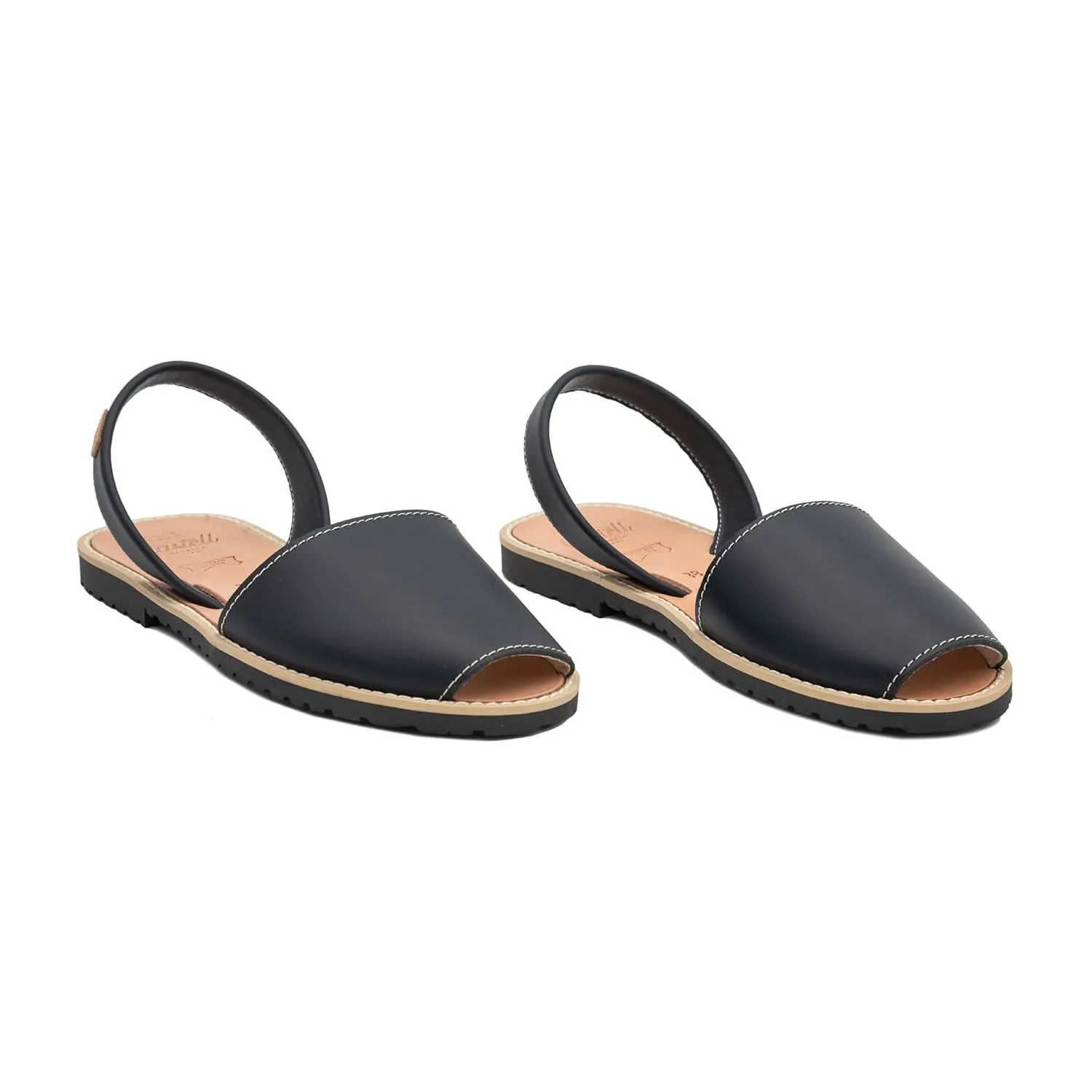 Women Standard Basic Leather Menorcan Sandal With Open Toe- Madona 1056 Piel