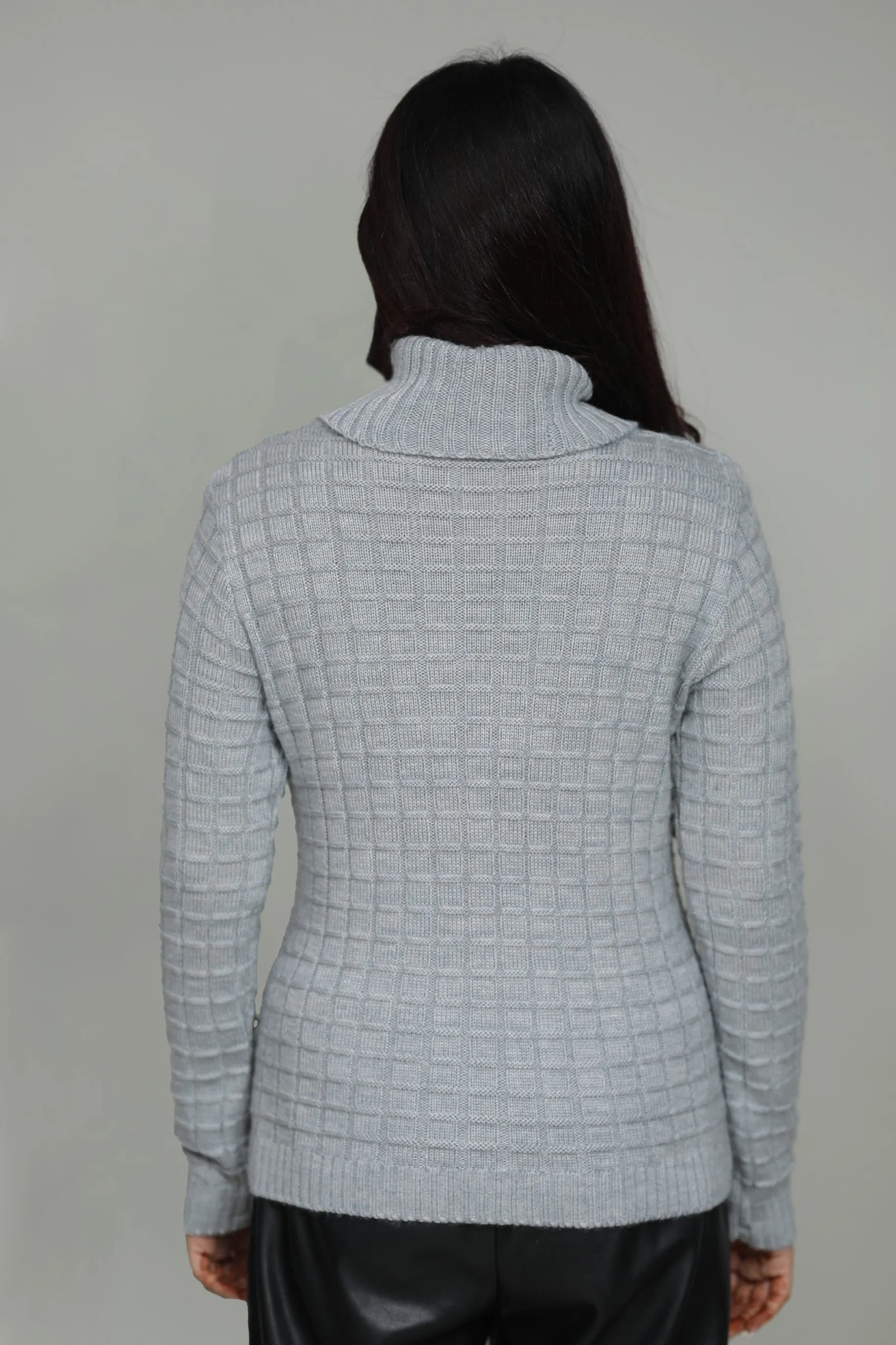 Women Woolen Cowl Neck Top